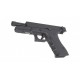 Модель пистолета Glock 18, KP-18TBC.CO2-BK, GBB, удлин. ствол с резьбой под глушитель, металл, черный, CO2 (KJW)